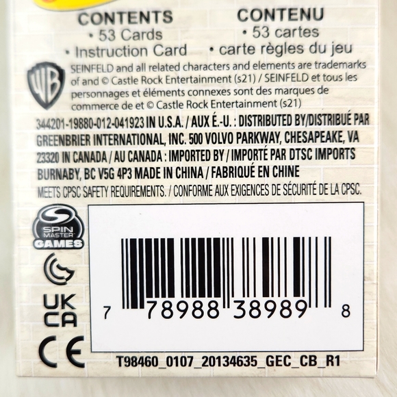 SEINFELD Trivia Card Game Factory Sealed 53 card pack - Picture 5 of 9
